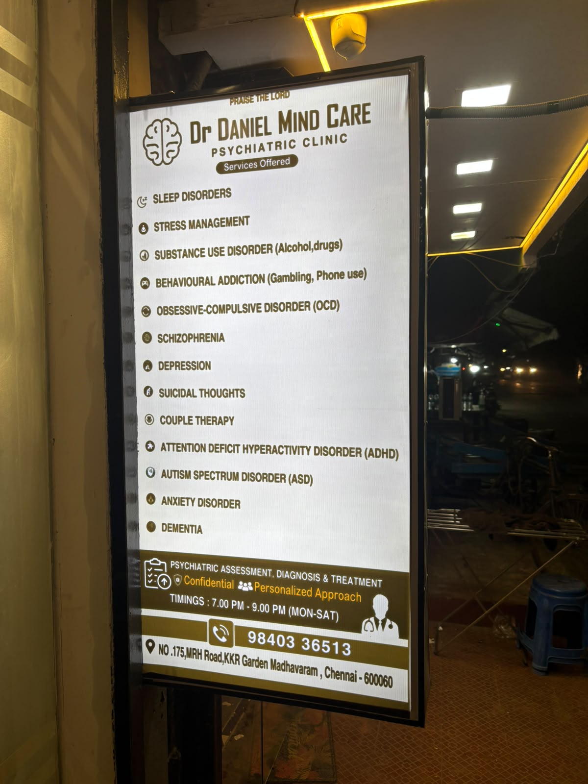 Clinic Services and Timings